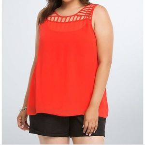 Torrid chiffon blouse